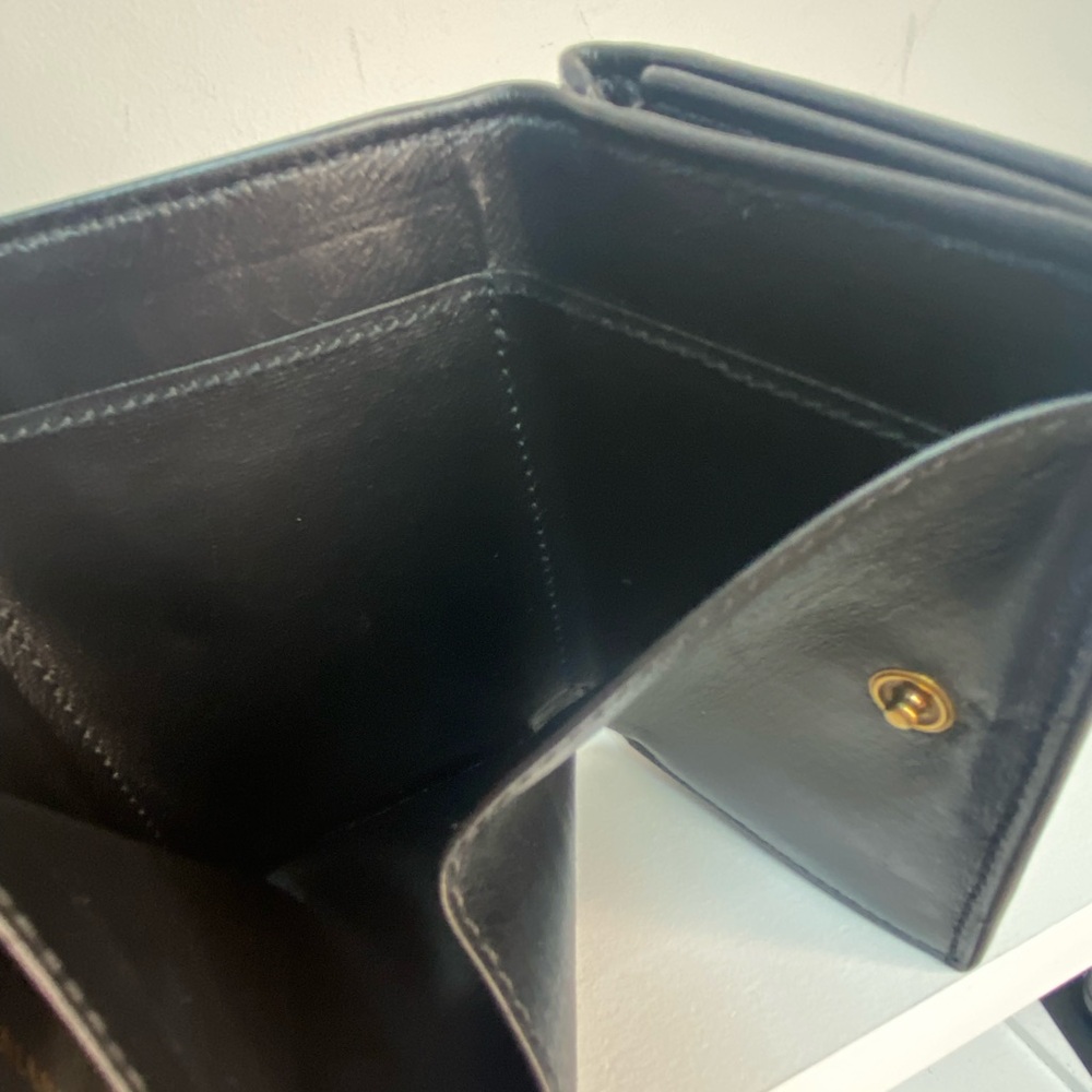 Balenciaga Black Wallet with Gold Logo - Picture 9 of 14